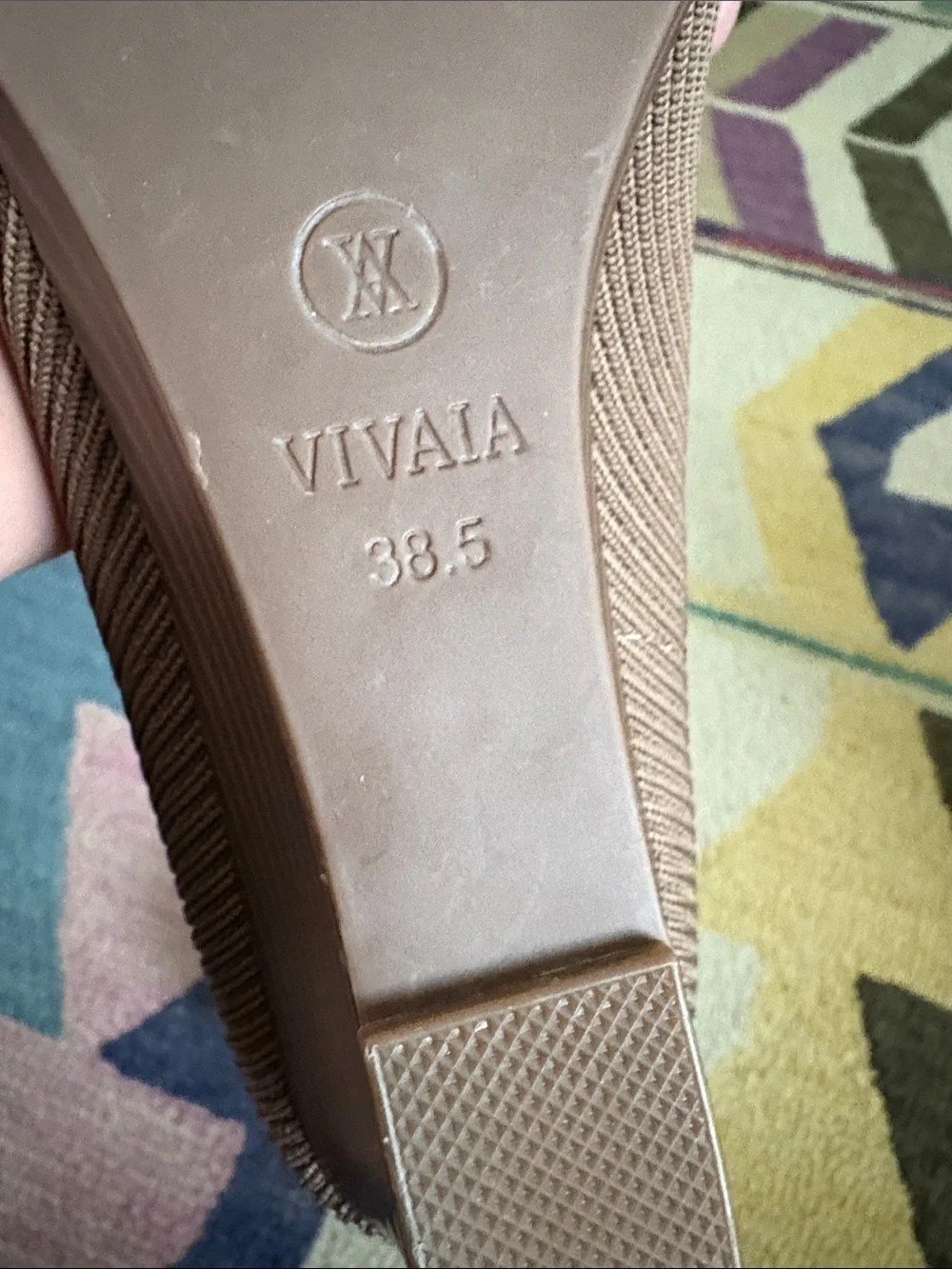 Vivaia Margot squared toe espresso wedge 38.5 NEW